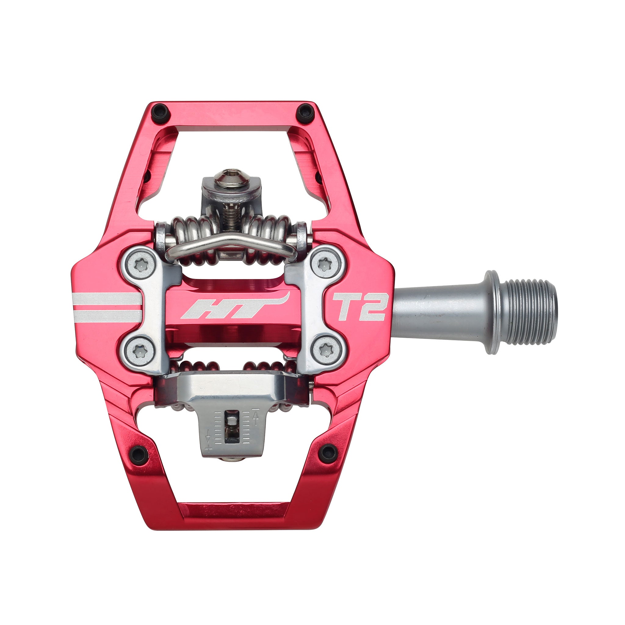 HT Components T2 Clipless Platform MTB Pedals - Red